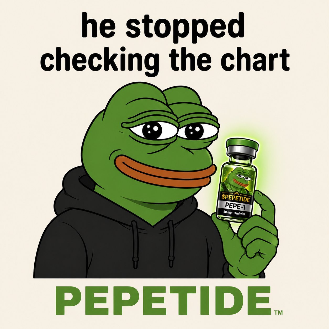 He stopped checking the chart — PEPETIDE
